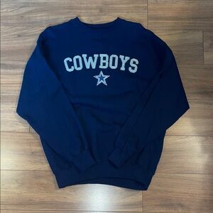 Cowboys Men's Crewneck Sweater - Dark Blue